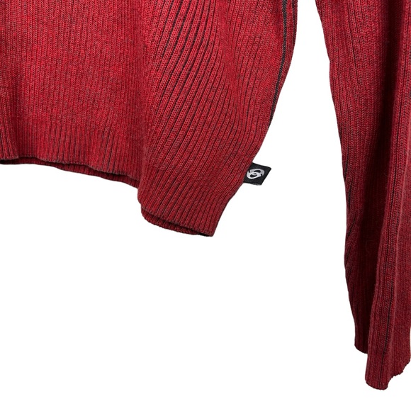 90s Vintage Anchor Blue Red Grey Sweater XXL - Picture 3 of 7